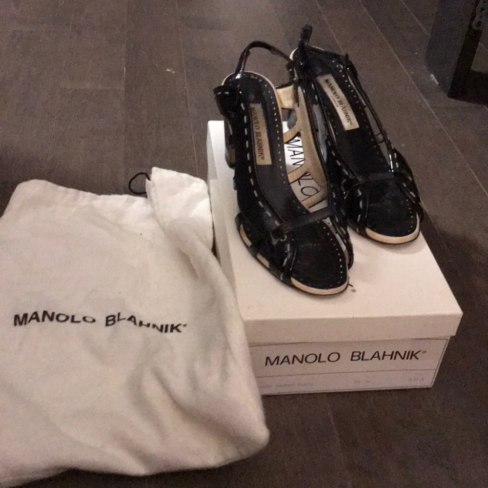 Manolo Blahnik shoes in great condition size 361/2